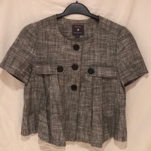 Forever 21 linen grey pleated top